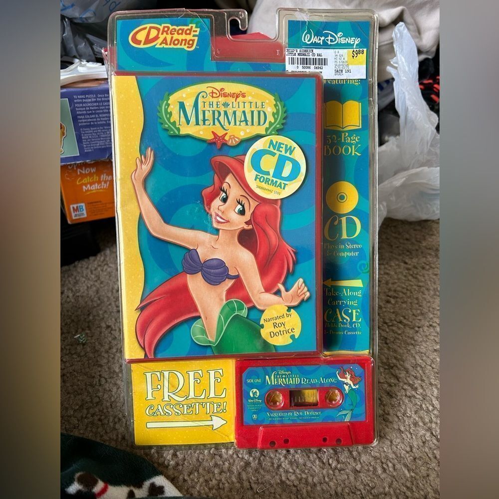 Little Mermaid Read A Long Book CD and Cassette NWT